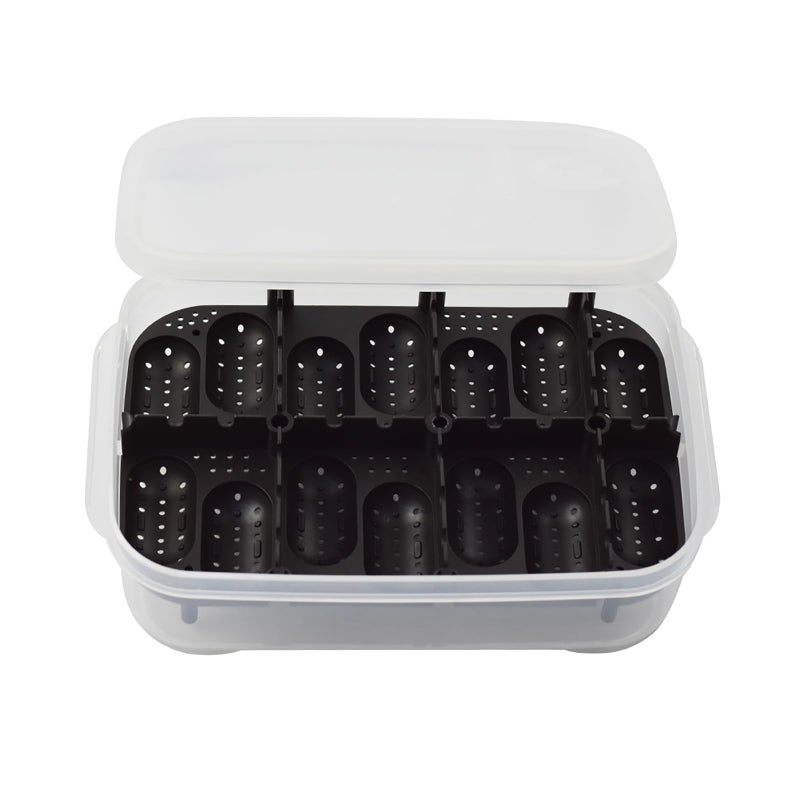 OMEM Reptile Breeding Box OMEM Reptile Lizard Incubation Box, Hatchery Box, Suitable for Hatching Snake, Lizards, Lions Mane, Reptiles (Black) - Image 1